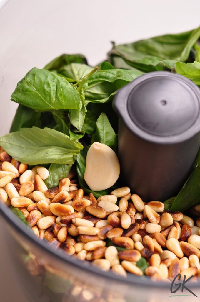pesto sauce in blender