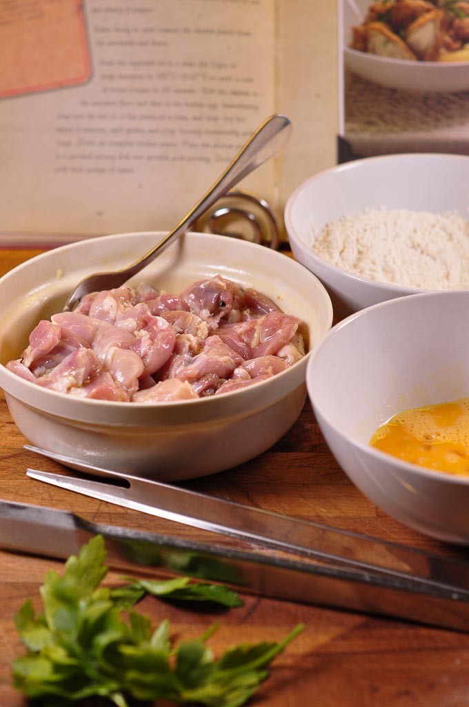 Italian Fried Chicken chicken in flour
