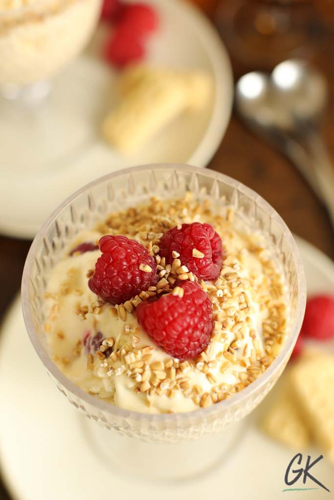 Raspberry Cranachan overhead