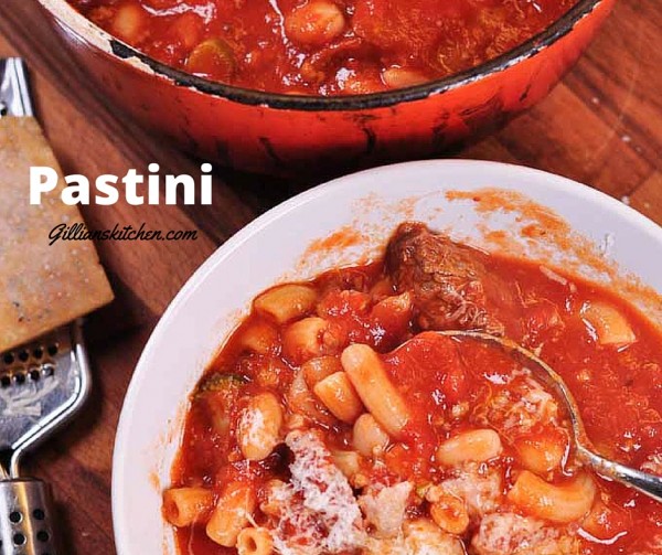 Pastini Soup Gillian's Kitchen, No Fuss, Simple, Everyday Cooking