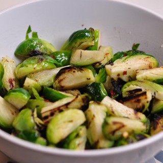 griddled brussel sprouts landscape
